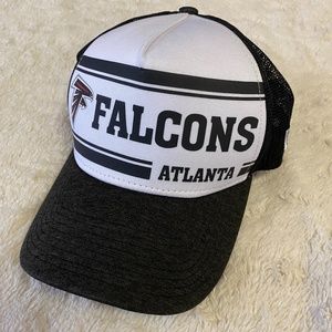 New Era 39Thirty Atlanta Falcons Black/White Hat Size Medium/Large